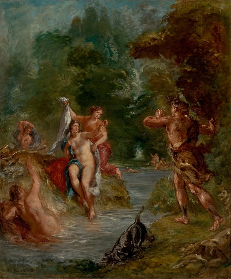 L'Estate - Diana sorpresa da Atteone - Eugène Delacroix