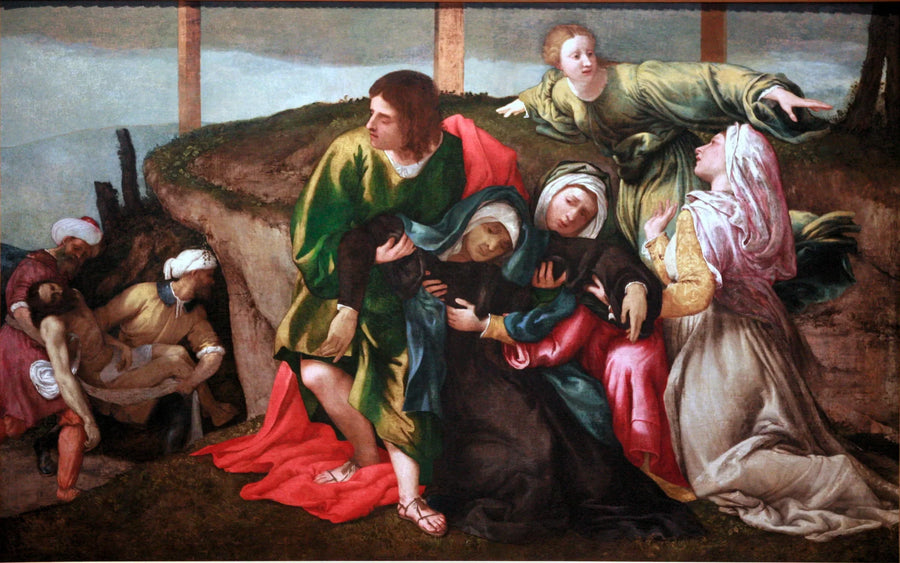 L'Annebbiamento della Vergine durante il trasporto di Cristo - Lorenzo Lotto