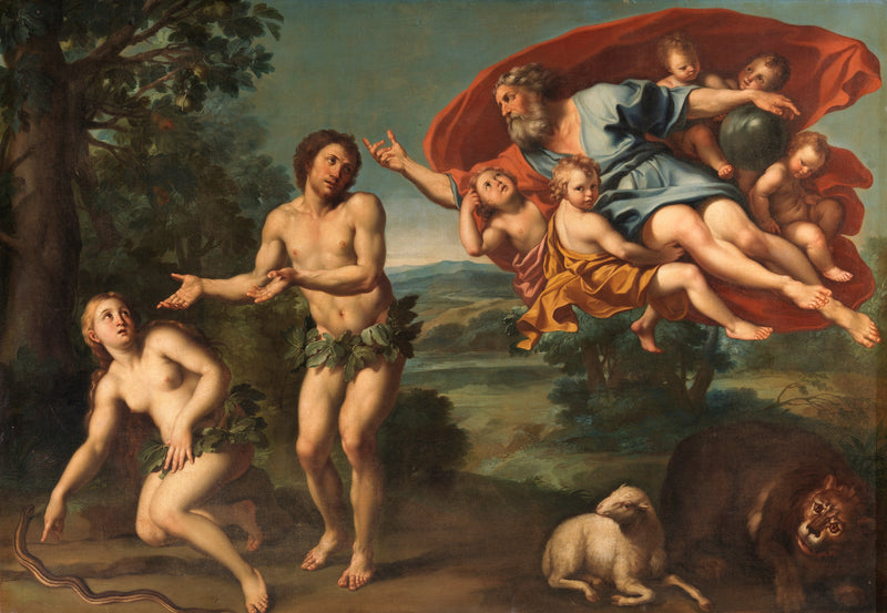 L'espulsione di Adamo ed Eva - Domenichino