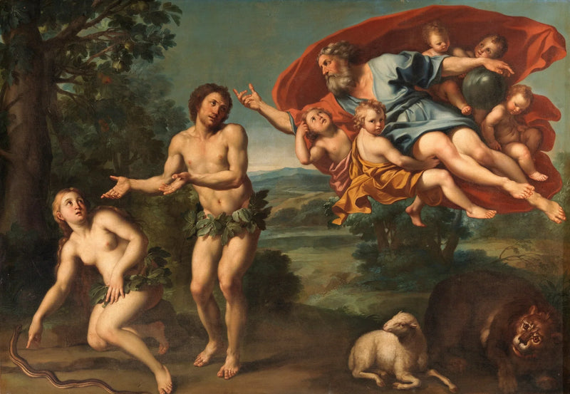 L'espulsione di Adamo ed Eva - Domenichino