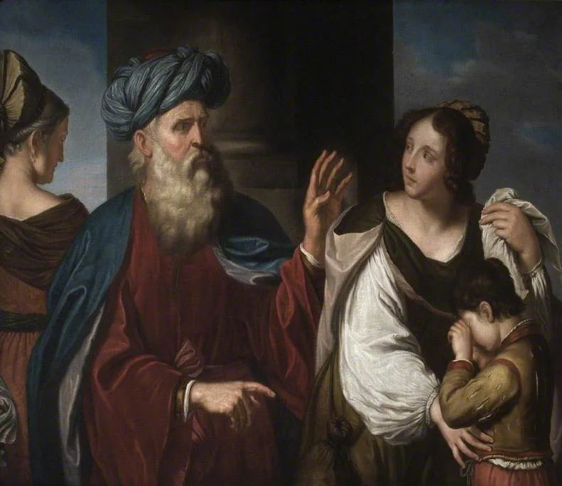 L'espulsione di Agar e Ismaele - Guercino