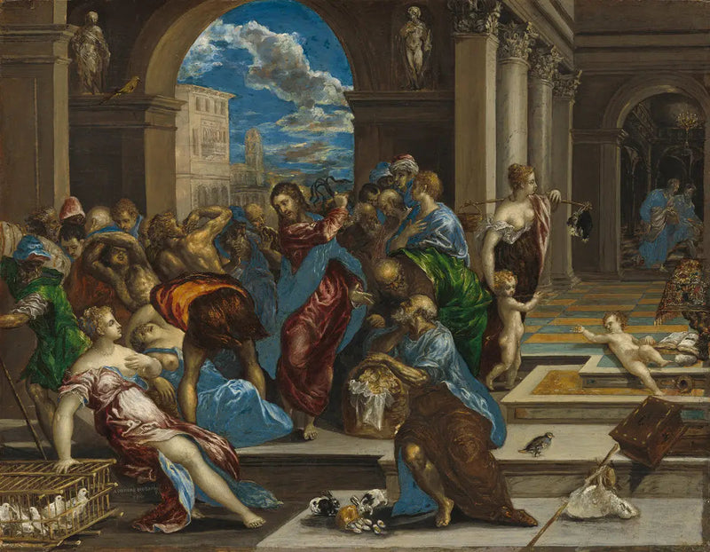 L'espulsione dei mercanti dal tempio - El Greco