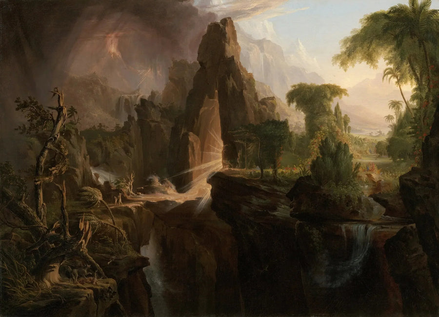 L'espulsione dal giardino dell'Eden - Thomas Cole