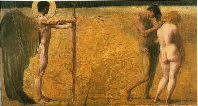 L'Espulsione dal Paradiso - Franz von Stuck