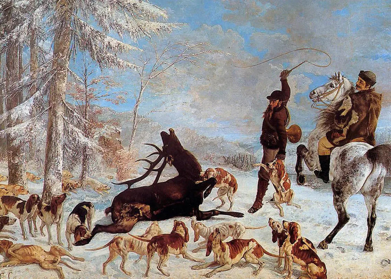 L'Hallali del cervo - Gustave Courbet
