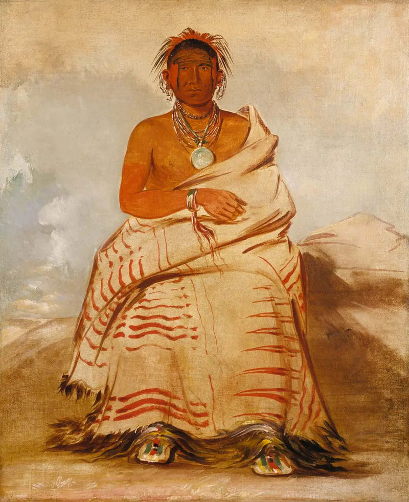 L'har-e-tar-rúshe, Uomo di cattivo umore, un Skidi (Lupo) Pawnee - George Catlin