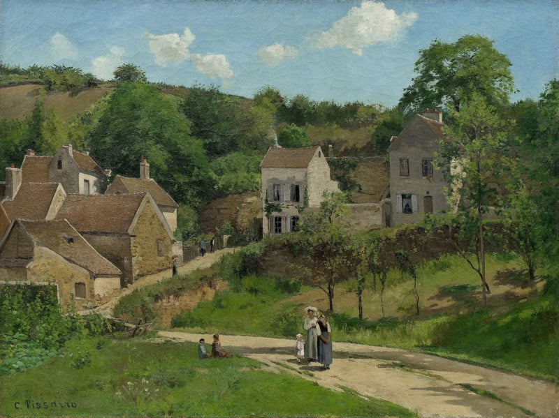 L'Hermitage a Pontoise, Le colline dell'Hermitage, Pontoise - Camille Pissarro