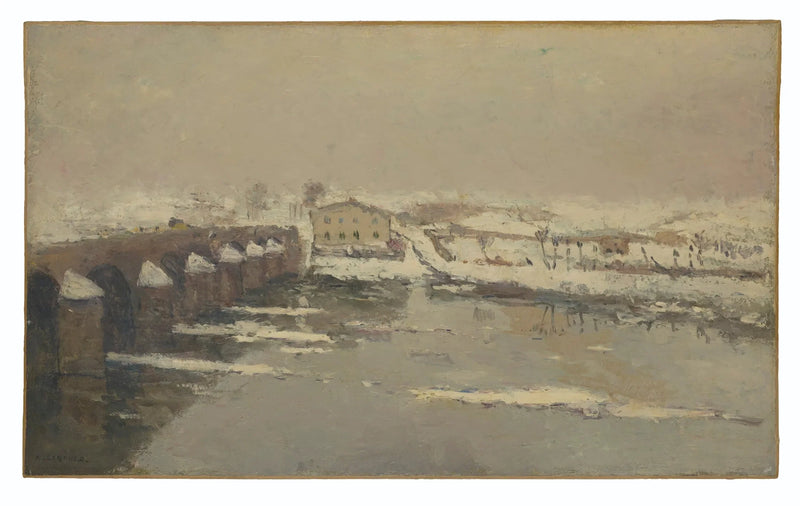 Inverno al Pont du Château - Albert Lebourg