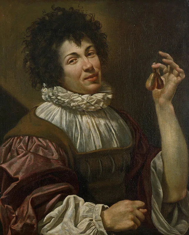 L'Homme à la figue - Simon Vouet image 1 copie peinte à la main à l’huile