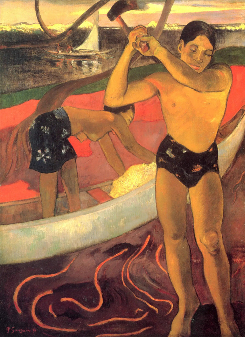 L'Uomo con l'ascia - Paul Gauguin