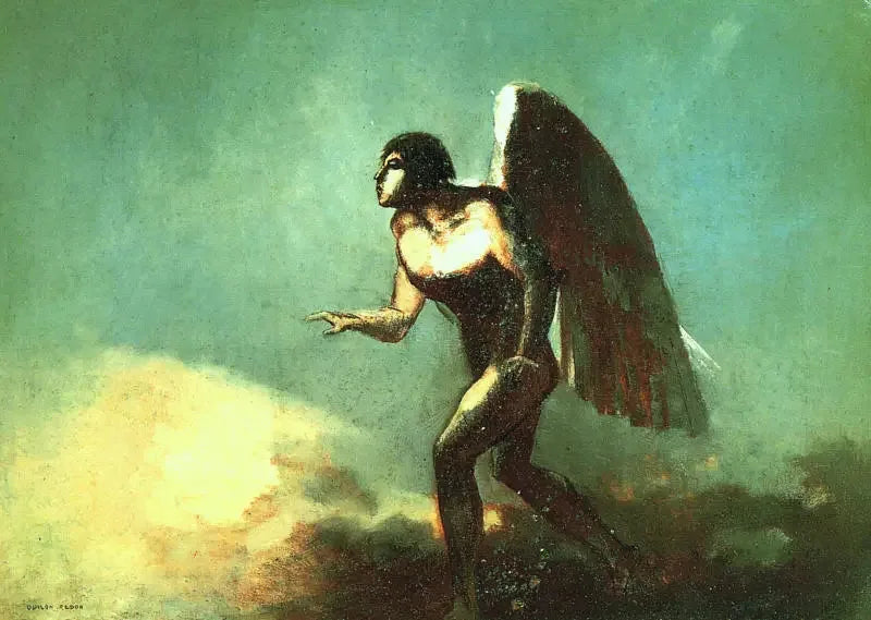 L'Uomo alato - Odilon Redon