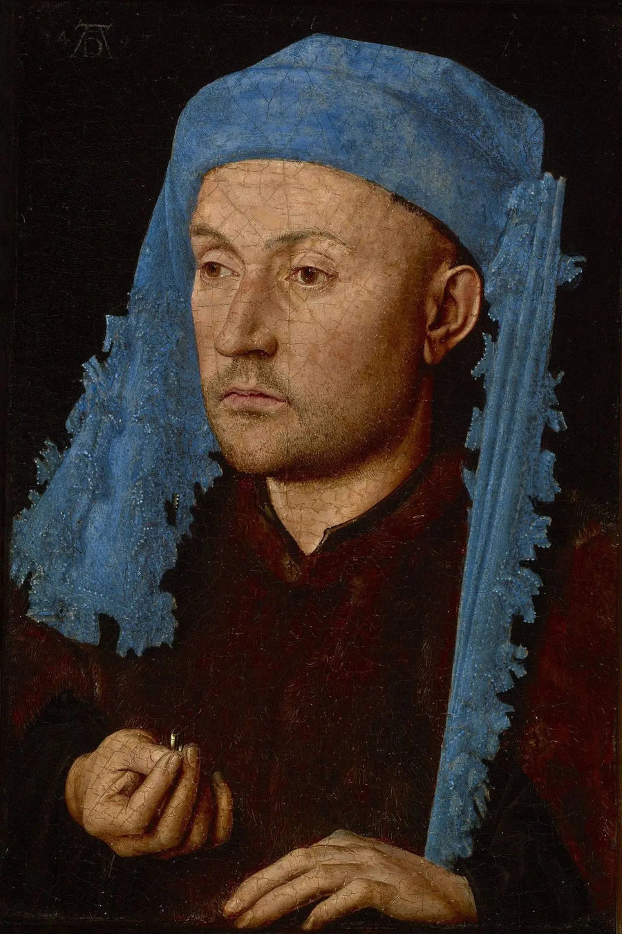 L'Uomo con il cappuccio blu - Jan van Eyck
