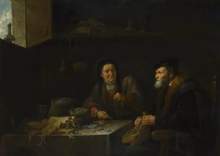 L'uomo avaro - David Teniers il Giovane