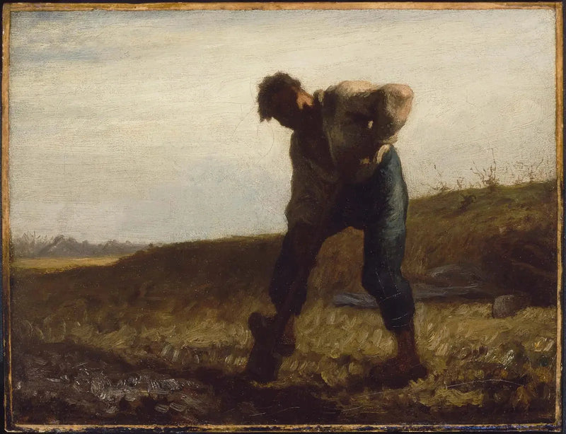 L'uomo retourne la terra - Jean-François Millet
