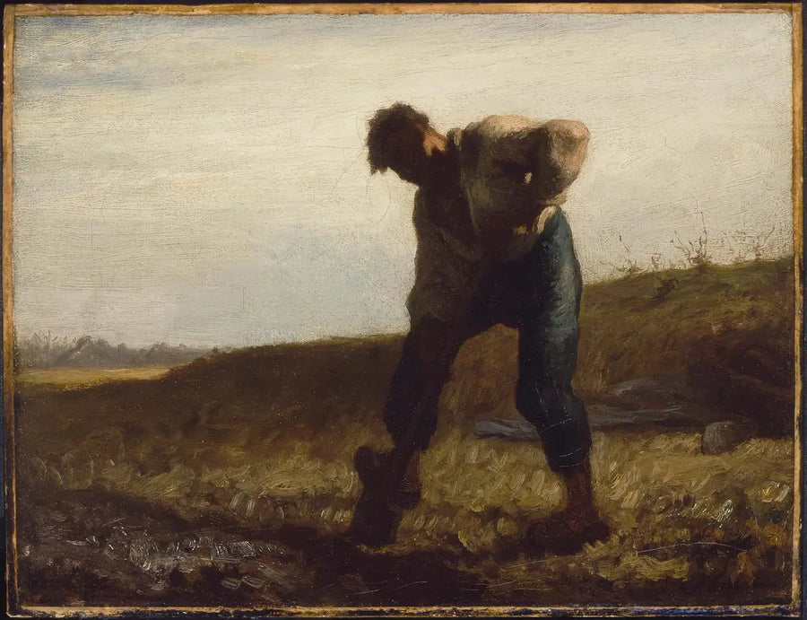 L'uomo retourne la terra - Jean-François Millet