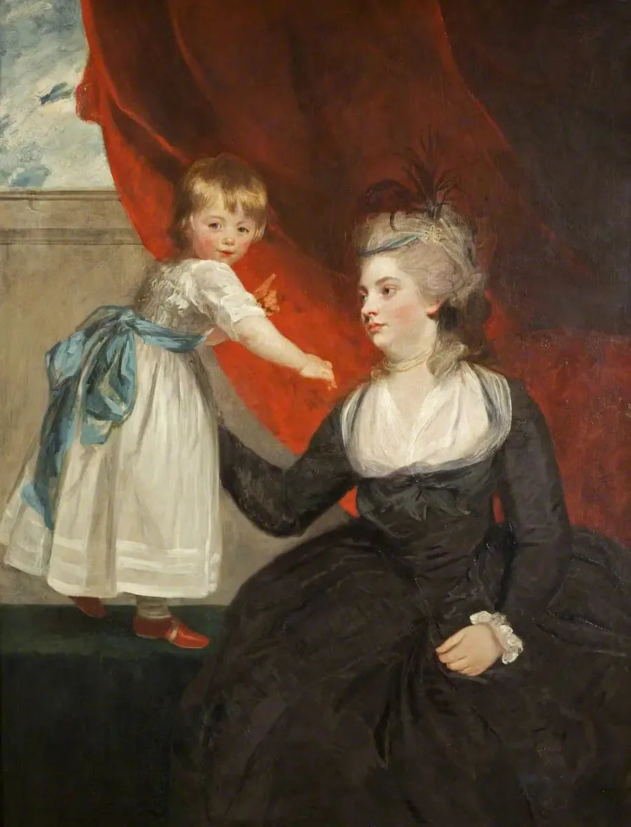 L'honorable Frances Courtenay, Lady Honywood (née en 1763) e sua figlia - Joshua Reynolds
