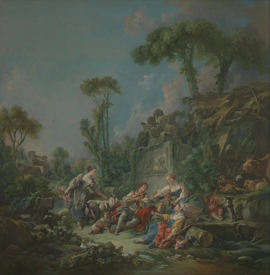 L'idillio del pastore - François Boucher