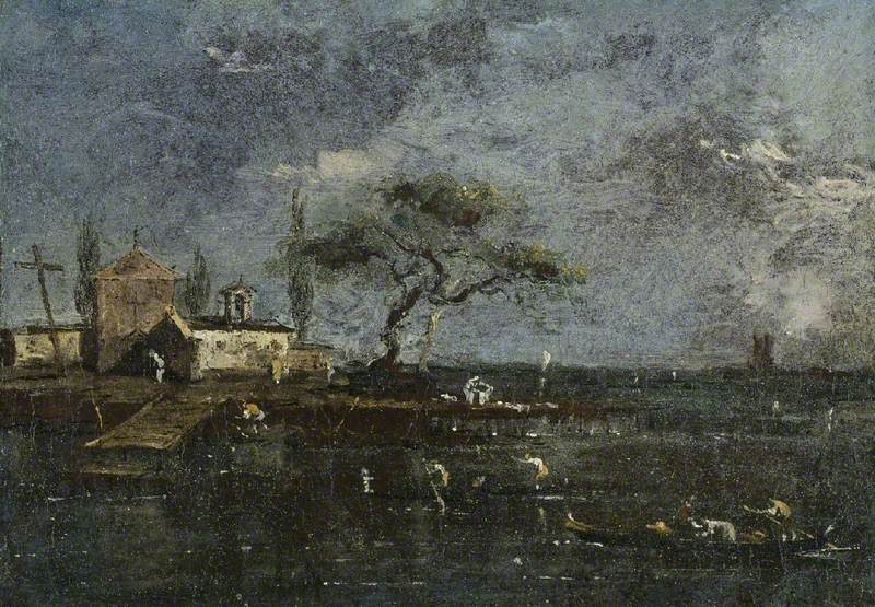 L'isola di Ancona, Venezia - Francesco Guardi