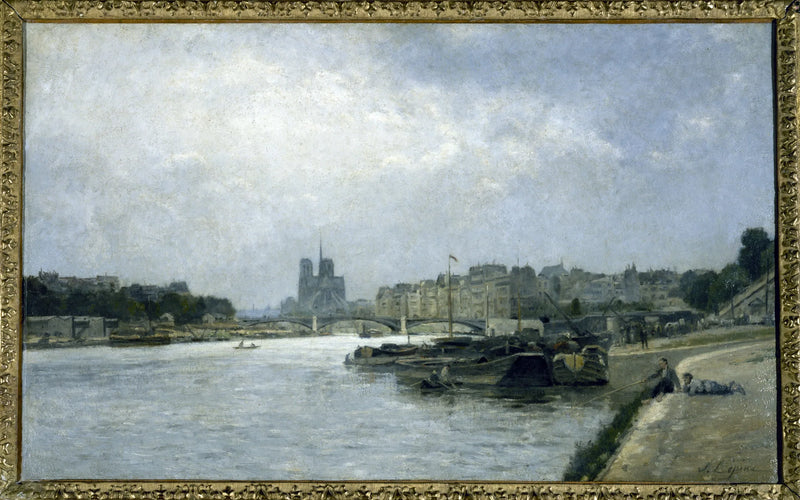 L'isola della Città e l'isola di Saint-Louis, viste dal ponte di Austerlitz - Stanislas Lépine