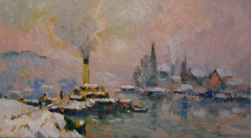 L'isola Lacroix in inverno - Robert Antoine Pinchon