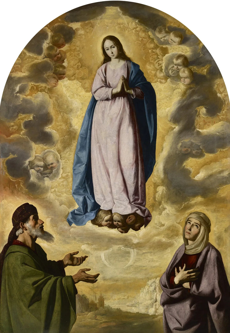 L'Immaculée Conception con san Giacomo e santa Anna - Francisco de Zurbarán