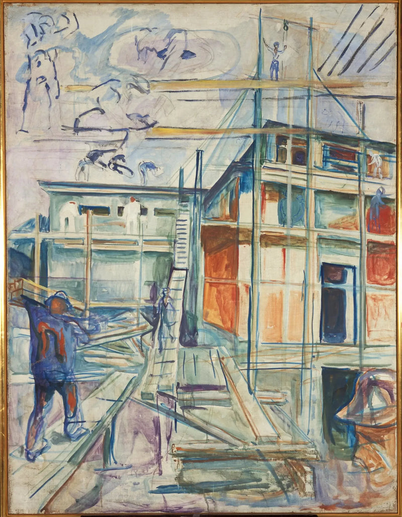 L'Edificio dello studio invernale - Edvard Munch