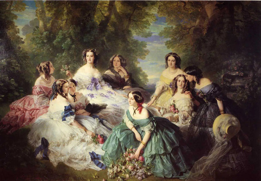 L'imperatrice Eugénie entourée de ses dames d'honneur - Franz Xaver Winterhalter