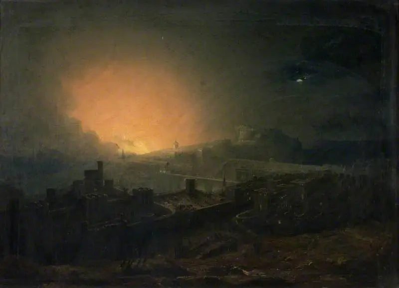 L'incendio di Edimburgo - John Martin