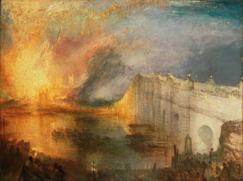 L'Incendio della Camera dei Lord e dei Comuni, il 16 ottobre 1834 - J. M. W. Turner