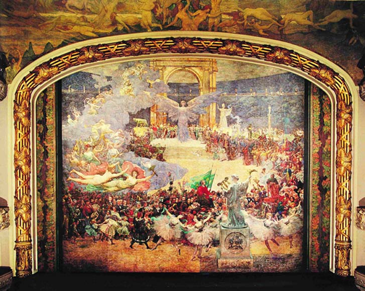 L'influenza delle arti sulla civiltà - Pano de boca do Theatro Municipal do Rio de Janeiro - Eliseu Visconti