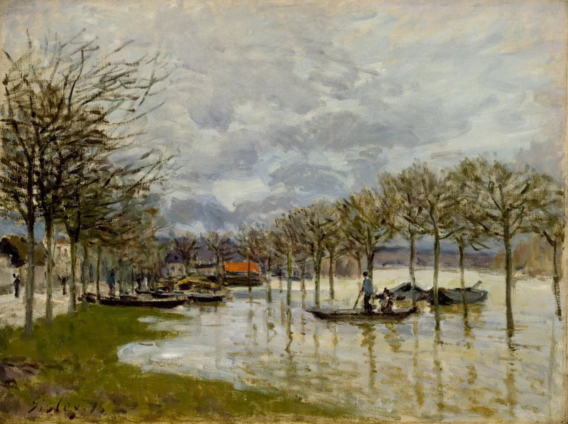 L'Inondazione sulla strada di Saint-Germain - Alfred Sisley