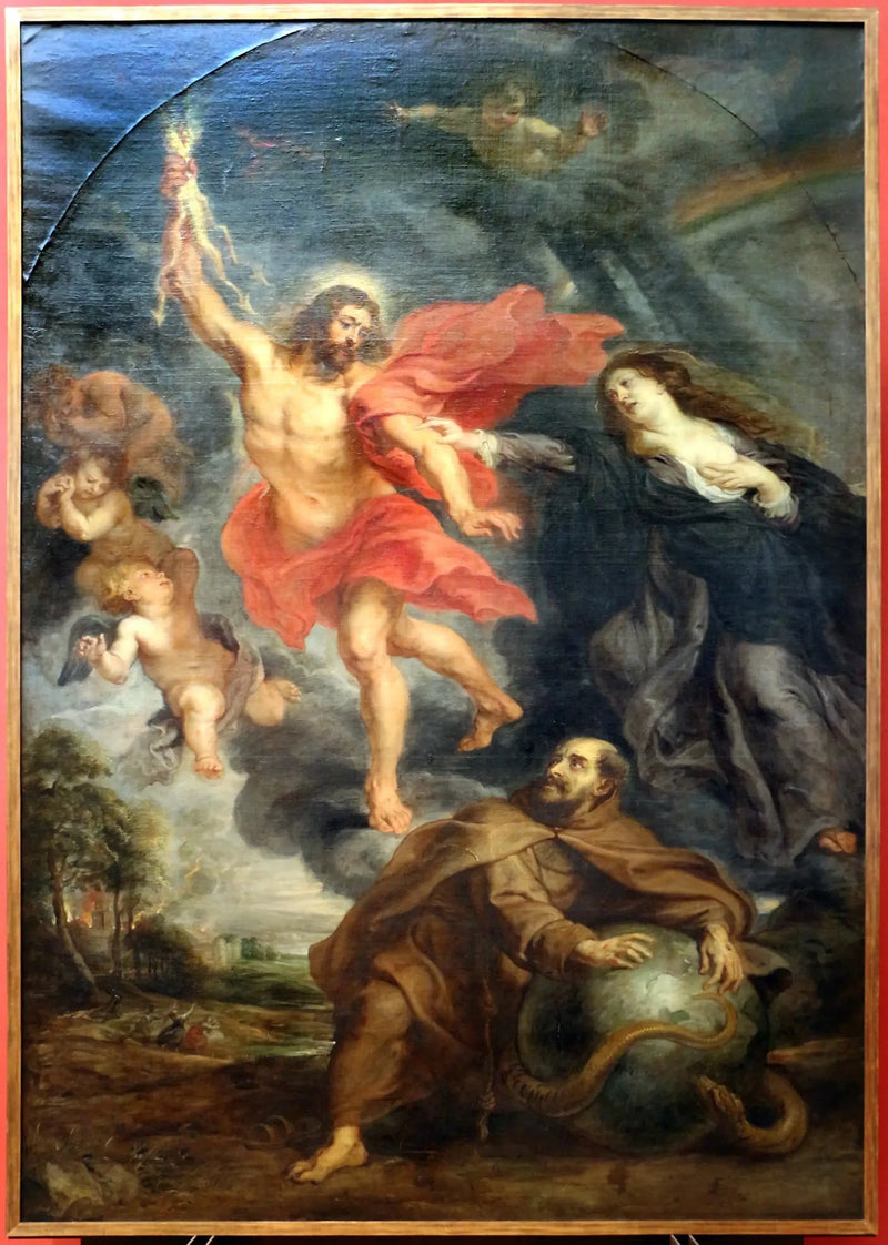 L'intercession de la Vierge e di San Francesco che fermano i fulmini divini