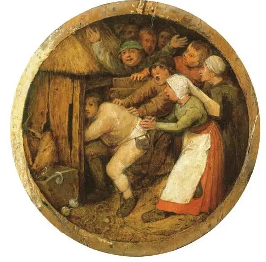 L'Ubriaco spinto nella porcilaia - Pieter Brueghel il Vecchio