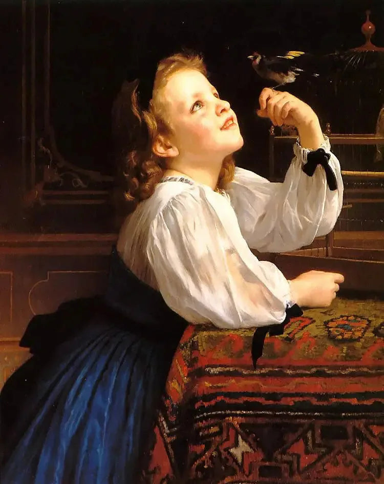 L'Uccello amato - Bouguereau
