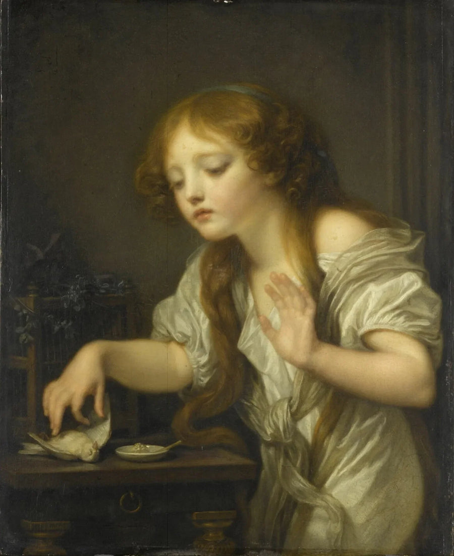 L'Oiseau morto - Jean-Baptiste Greuze