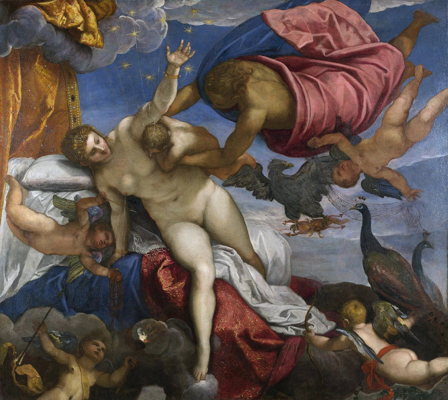 L'Origine de la Voie lactée - Jacopo Tintoretto image 1 copie peinte à la main à l’huile