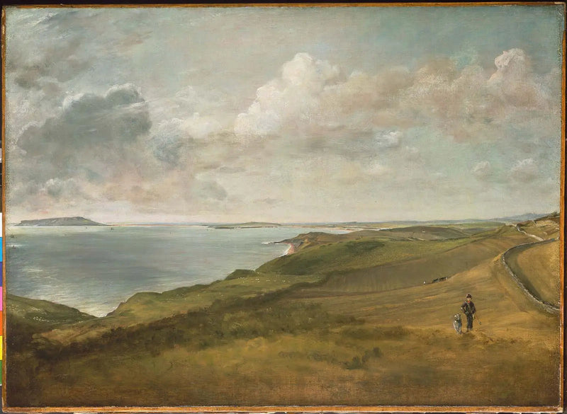 La baia di Weymouth da Downs sopra Osmington Mills - John Constable