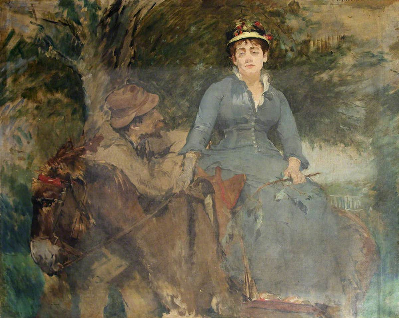 La passeggiata in asino - Eva Gonzalès