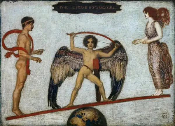 La Bilancia dell'Amore - Franz Von Stuck
