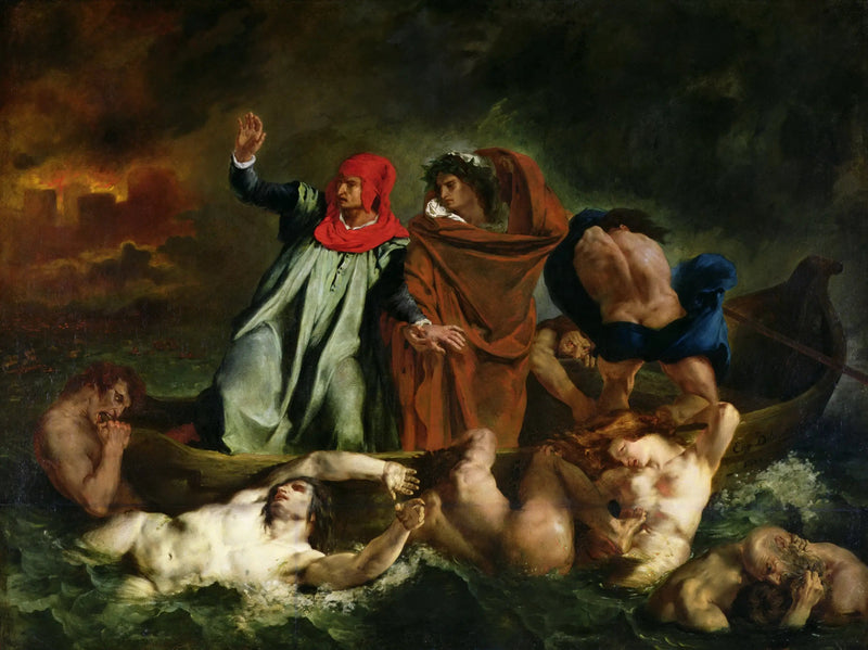 La Barca di Dante - Eugène Delacroix