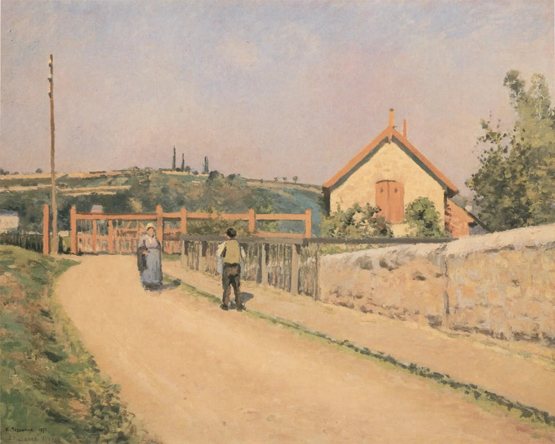 La Barriera della ferrovia ai Pâtis, vicino a Pontoise - Camille Pissarro