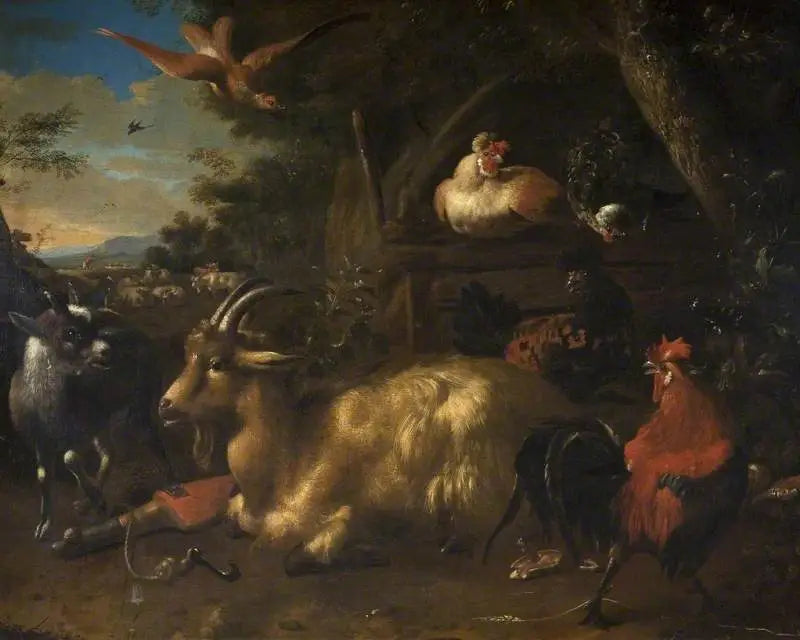 La corte - Melchior de Hondecoeter