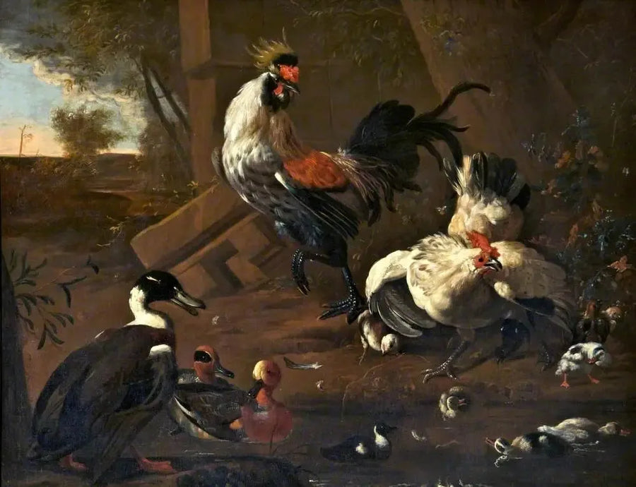 La corte - Melchior de Hondecoeter