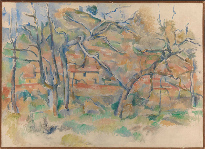 La Bastide La Durane nella pianura di Valcros I - Paul Cézanne
