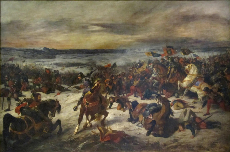 La Battaglia di Nancy - Eugène Delacroix
