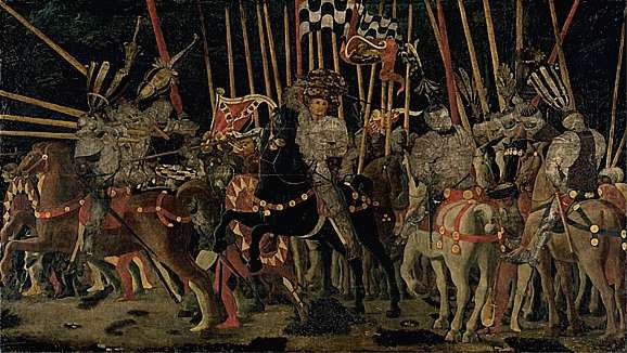 La Bataille de San Romano - Paolo Uccello - reproduction peinte à l'huile