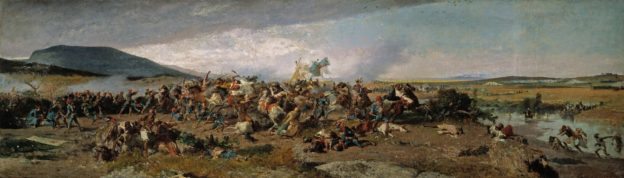 La bataille de Wad-Rass - Mariano Fortuny Marsal image 1 reproduction de peinture à l’huile