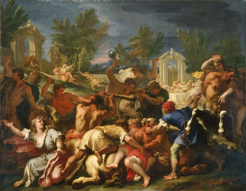 La battaglia dei Lapiti e dei Centauri - Sebastiano Ricci