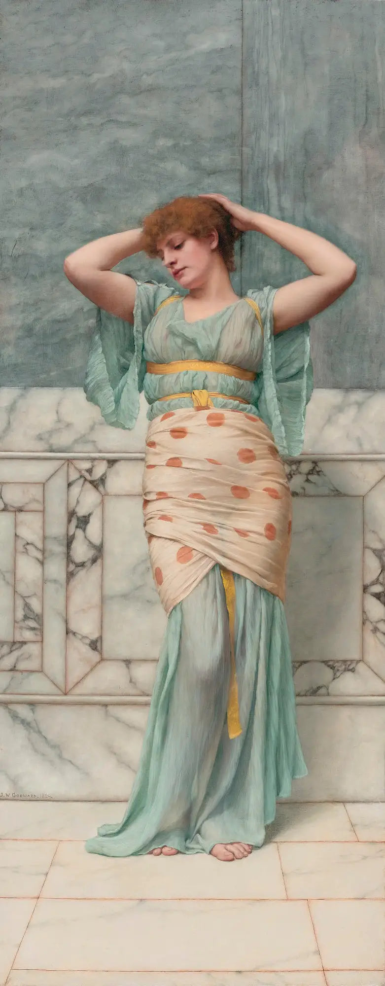 La bellezza in una stanza di marmo - John William Godward