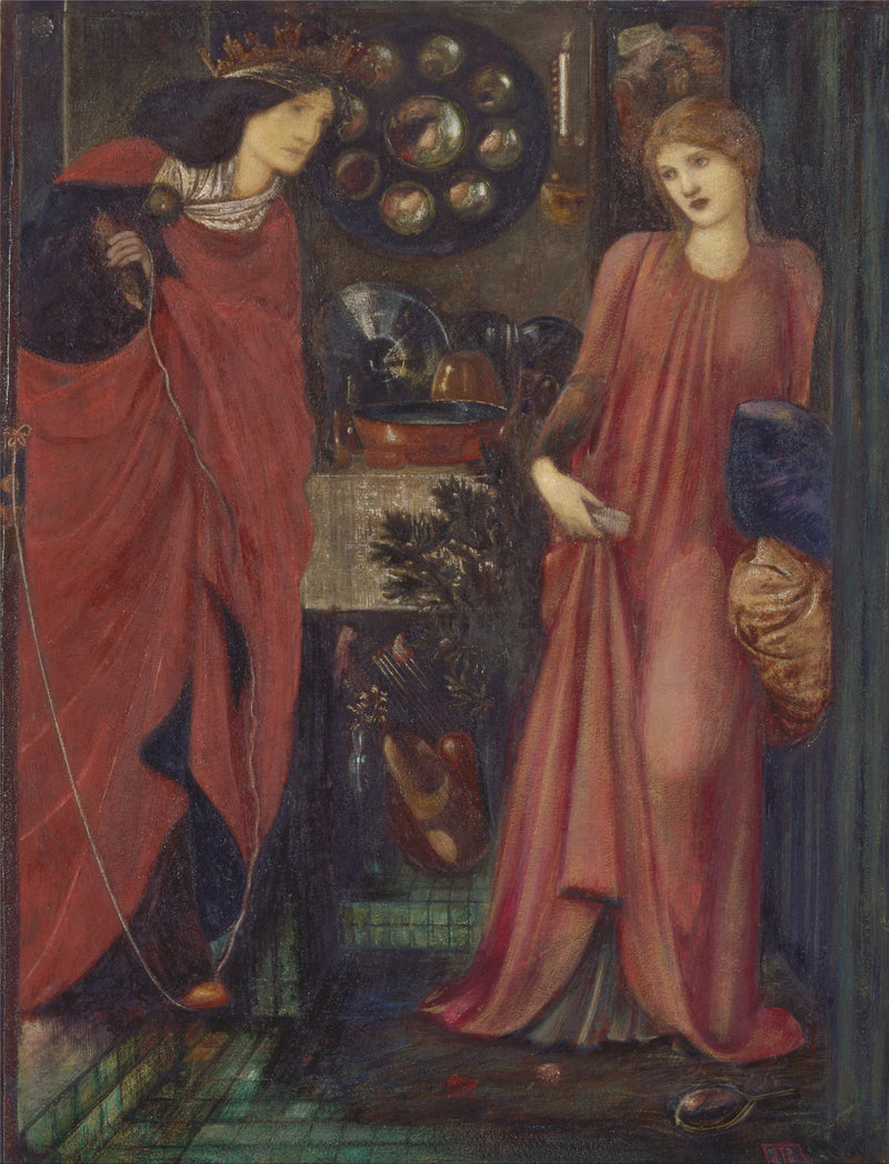 La bella Rosamund e la regina Eleanor - Edward Burne-Jones